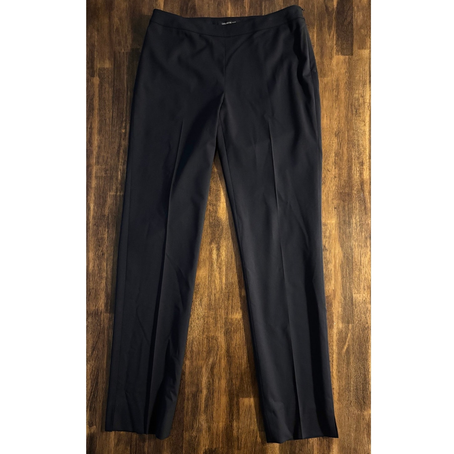 Lafayette 148 Women’s 2 Bleeker Pant Slim Straight Leg Virgin Wool Stretch Blend